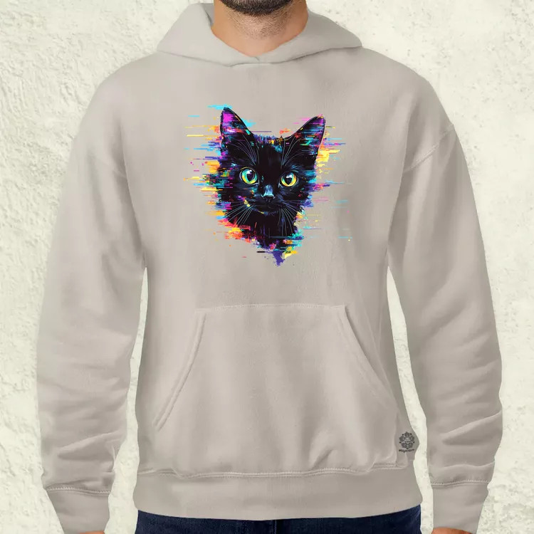 Pixel macska v2 férfi pulóver