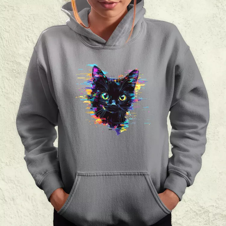 Pixel macska v2 női pulóver