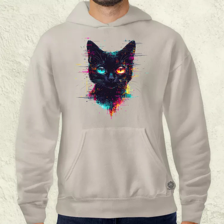 Pixel macska v4 férfi pulóver