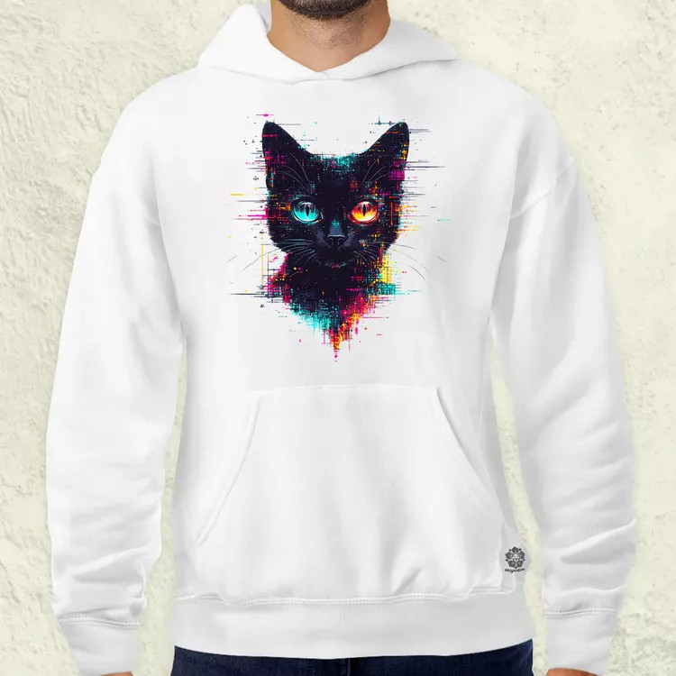 Pixel macska v4 férfi pulóver