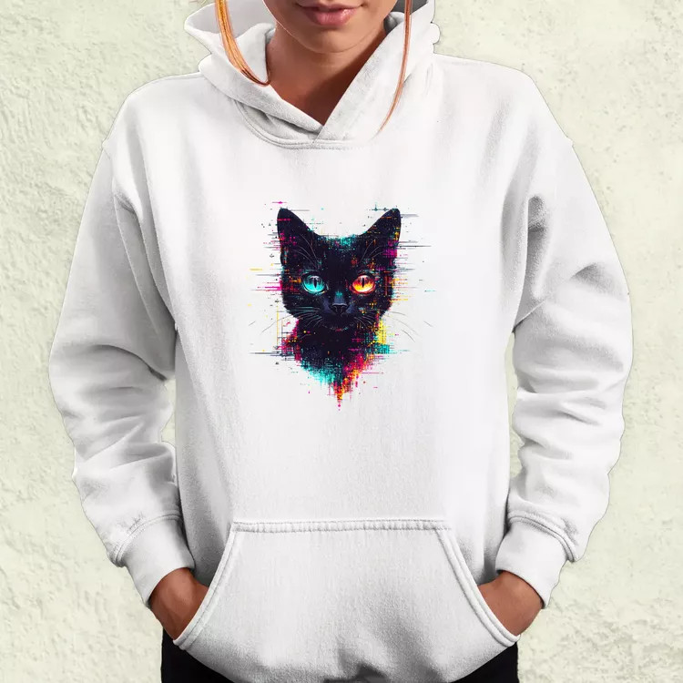 Pixel macska v4 női pulóver