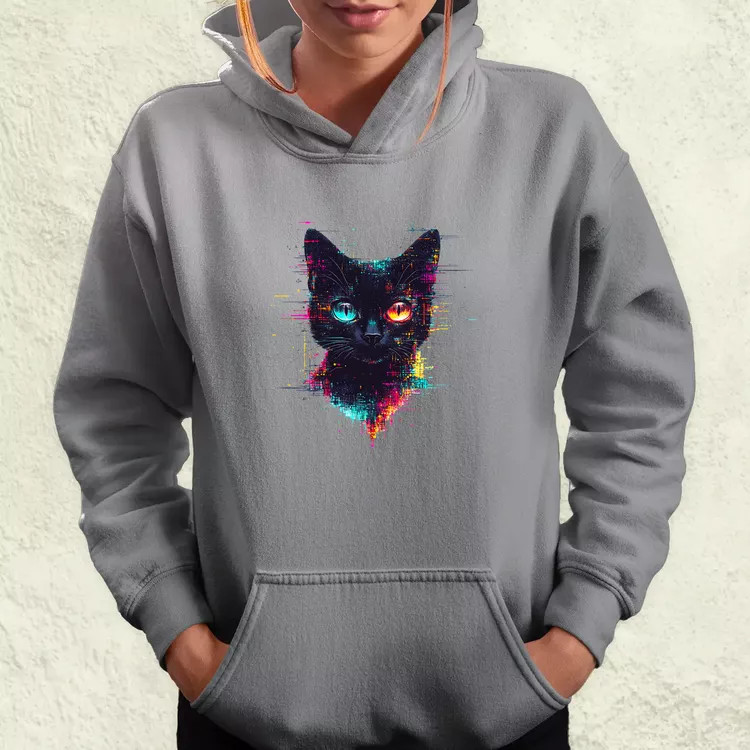 Pixel macska v4 női pulóver