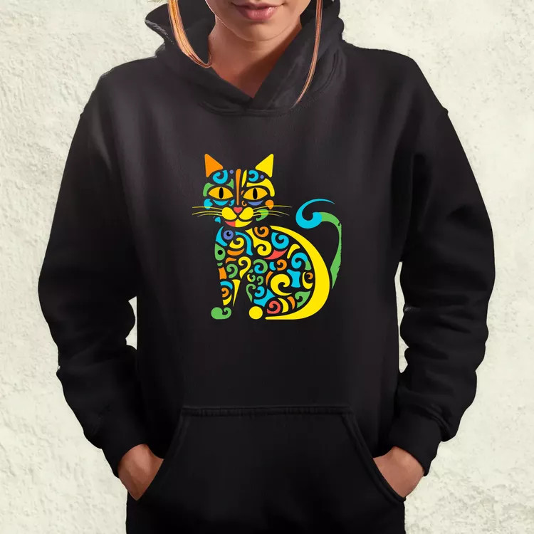 Pop art graffiti macska v1 női pulóver