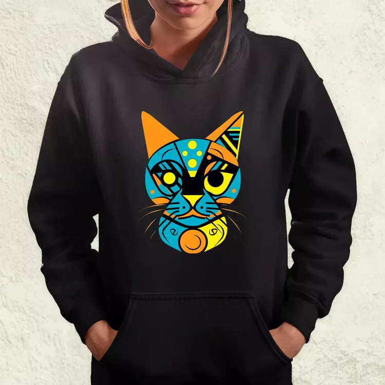 Pop art graffiti macska v2 női pulóver