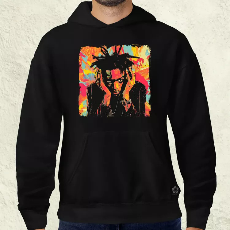 Basquiat pop art v5 férfi pulóver
