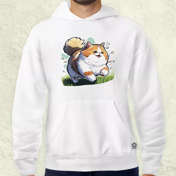 Pufi játékos cica v1 férfi pulóver