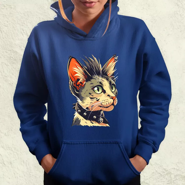Punk cica v1 női pulóver
