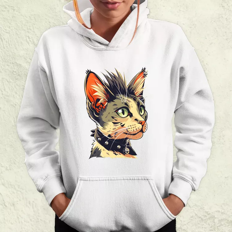 Punk cica v1 női pulóver