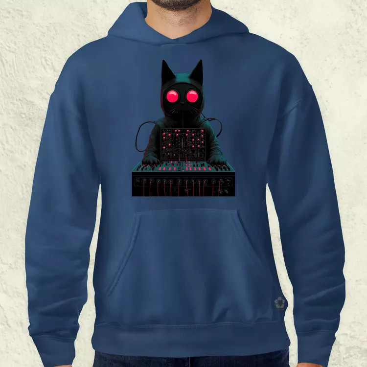 Synthwave Dj v2 férfi pulóver