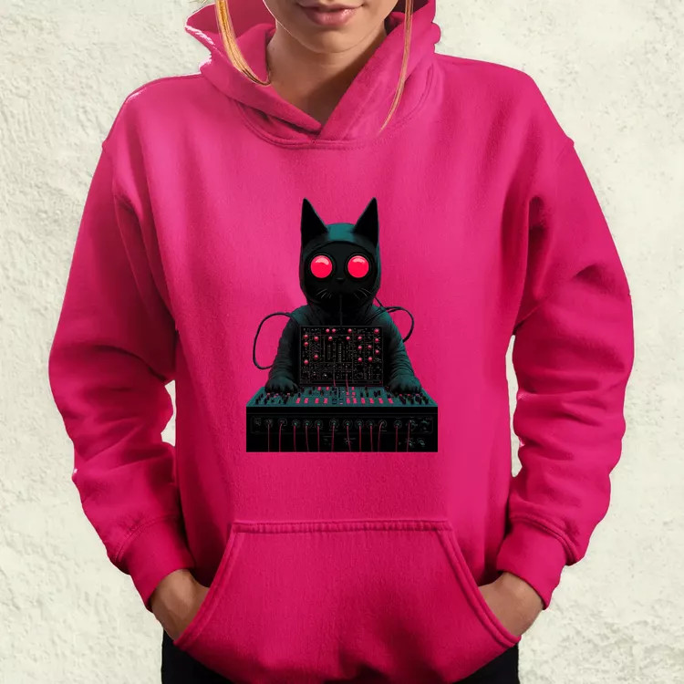 Synthwave Dj v2 női pulóver