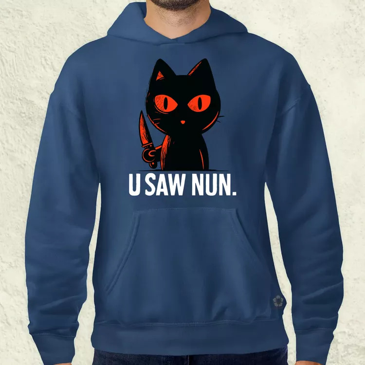U saw nun fekete férfi pulóver