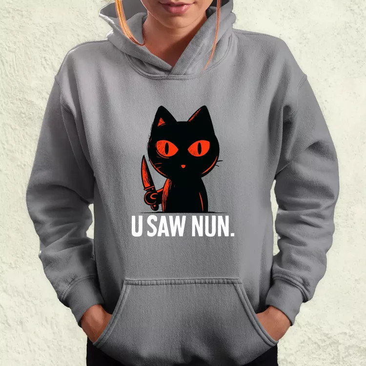 U saw nun fekete női pulóver