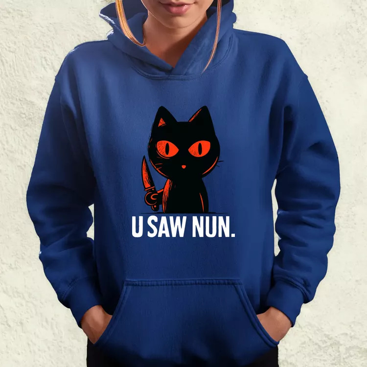 U saw nun fekete női pulóver