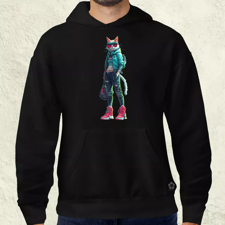 Valorant art macska v1 férfi pulóver