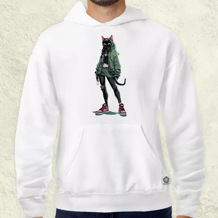 Valorant art macska v3 férfi pulóver