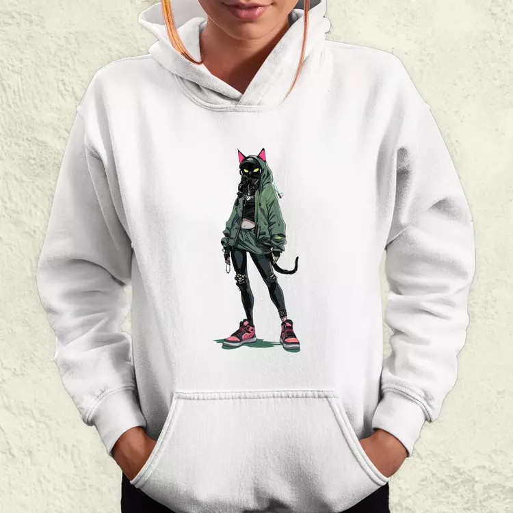 Valorant art macska v3 női pulóver