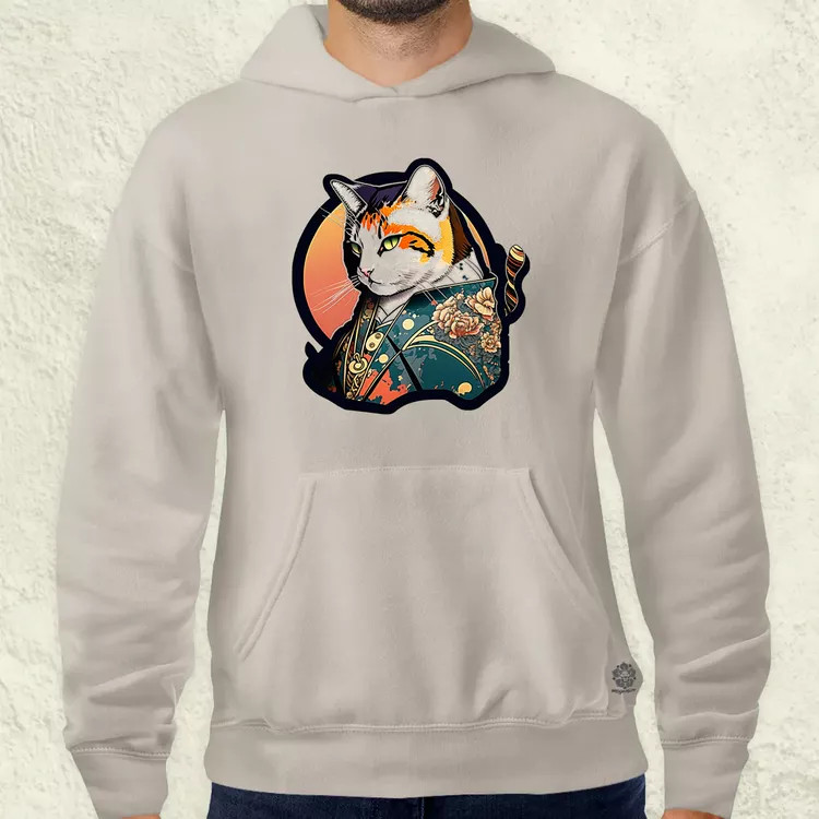 Yakuza macska v1 férfi pulóver
