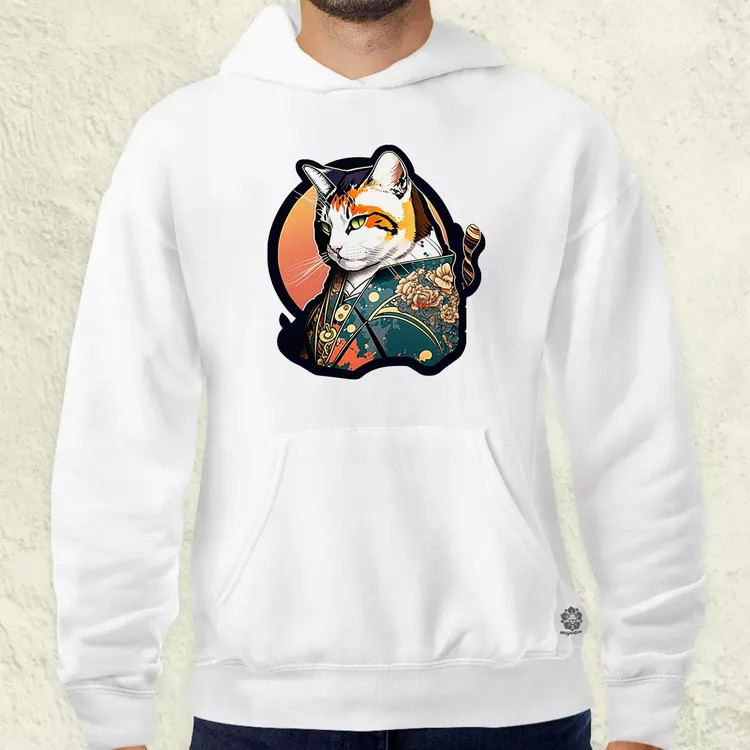 Yakuza macska v1 férfi pulóver