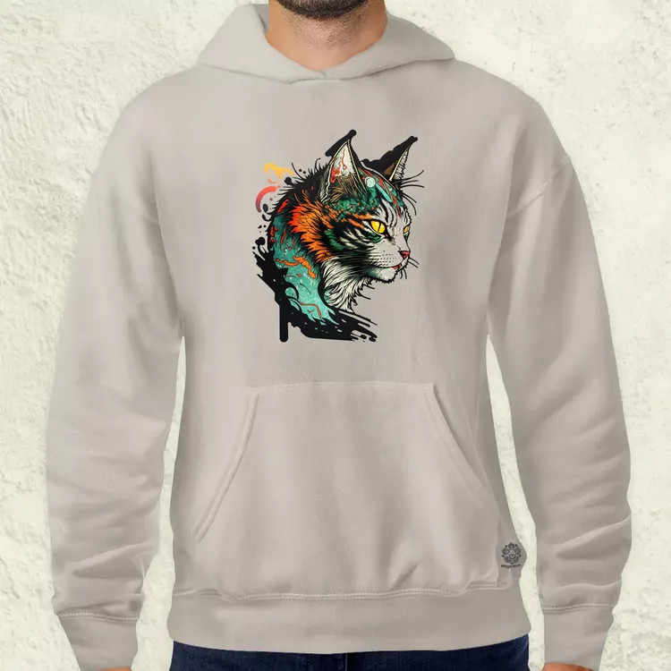 Yakuza macska v2 férfi pulóver