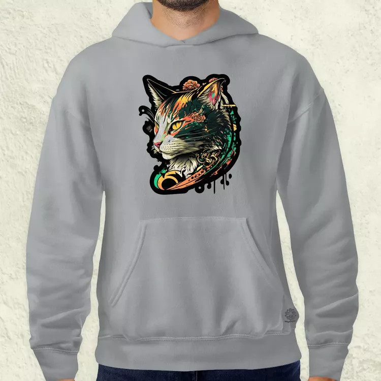 Yakuza macska v3 férfi pulóver