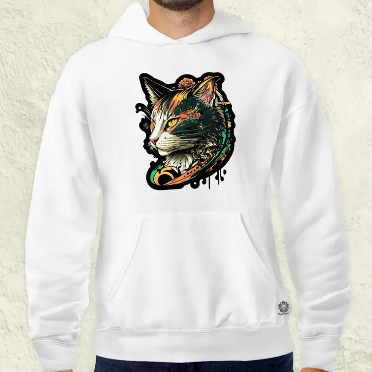 Yakuza macska v3 férfi pulóver