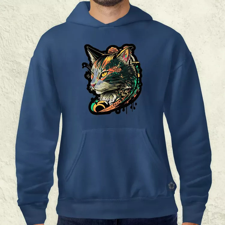Yakuza macska v3 férfi pulóver
