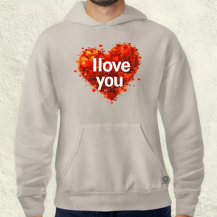 I love U v1 férfi pulóver