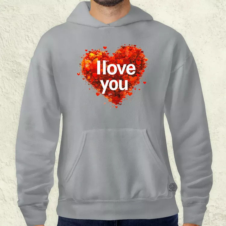 I love U v1 férfi pulóver