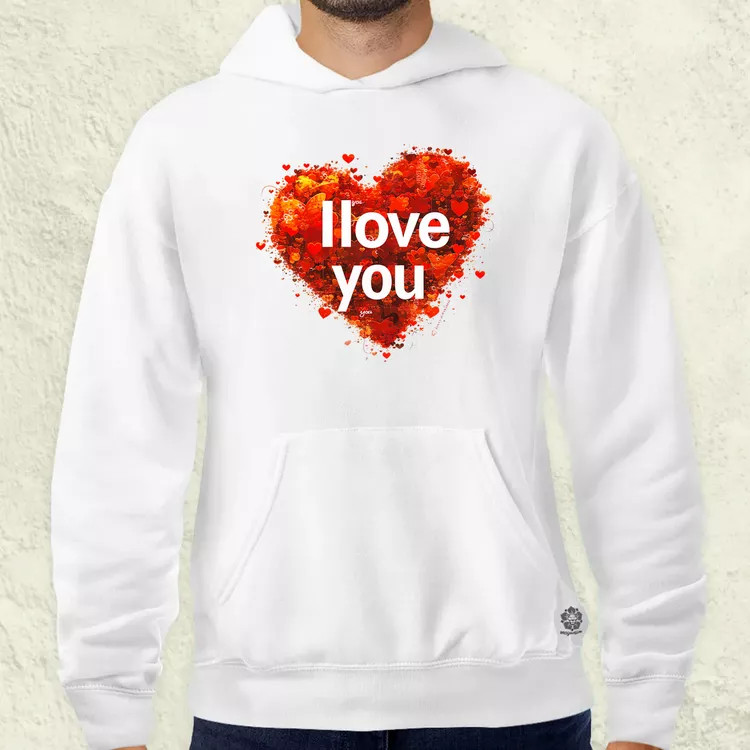 I love U v1 férfi pulóver
