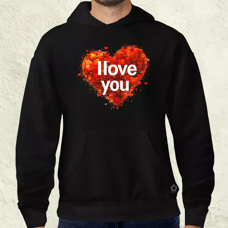 I love U v1 férfi pulóver