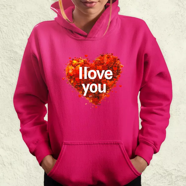I love U v1 női pulóver