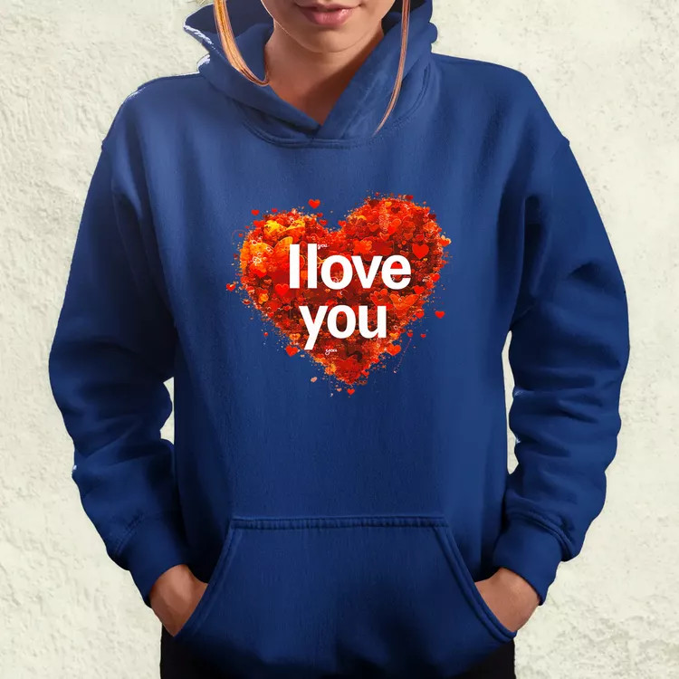 I love U v1 női pulóver
