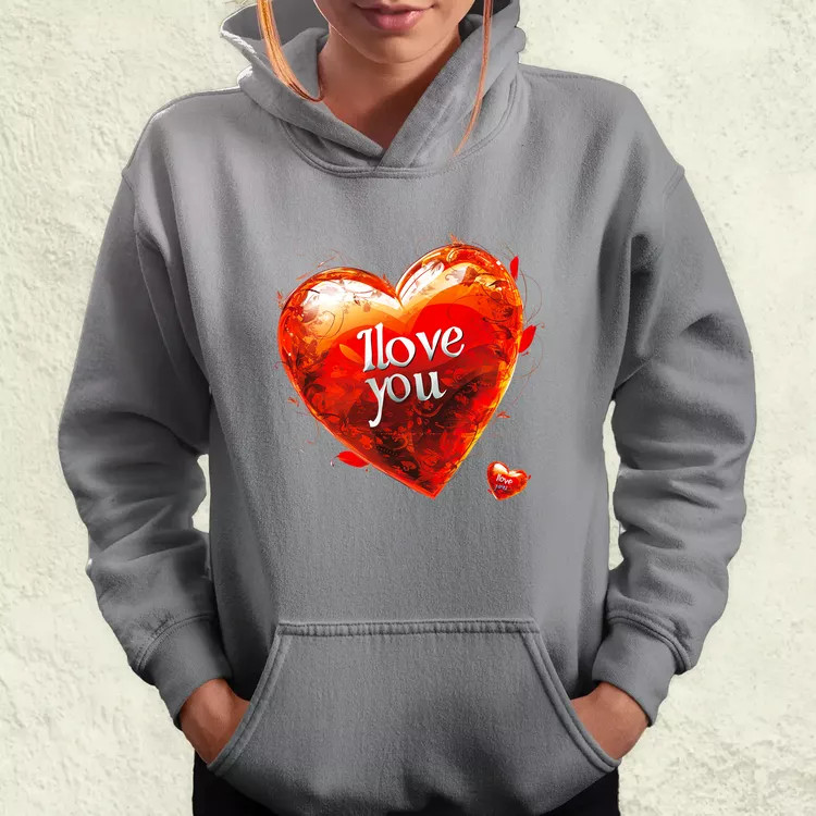 I love U v2 női pulóver