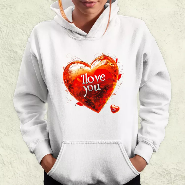 I love U v2 női pulóver