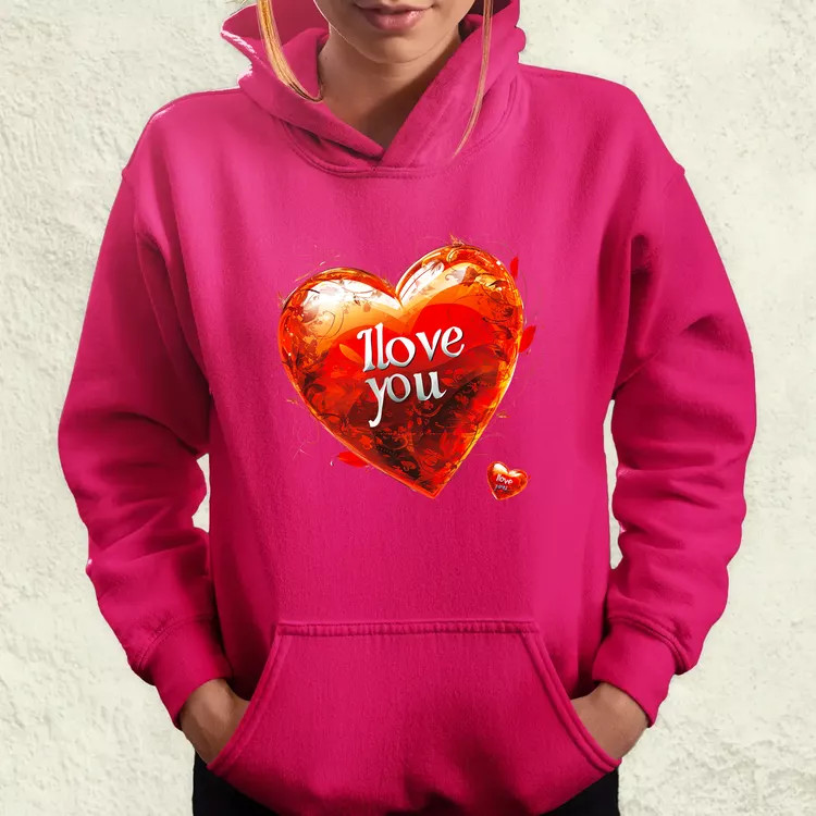 I love U v2 női pulóver