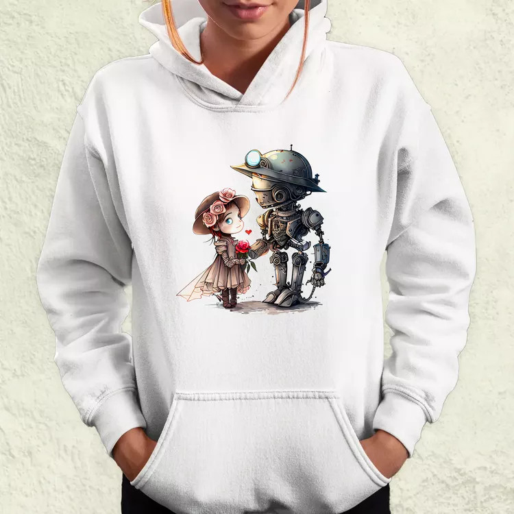 Steampunk szerelem v2 női pulóver