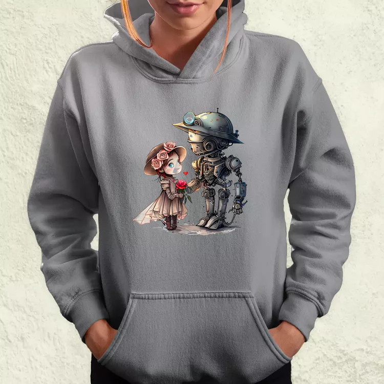 Steampunk szerelem v2 női pulóver