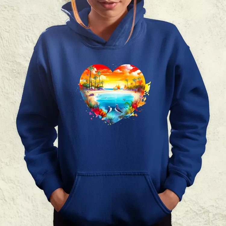 Strand szív v2 női pulóver
