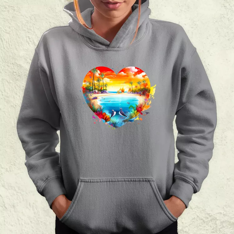 Strand szív v2 női pulóver