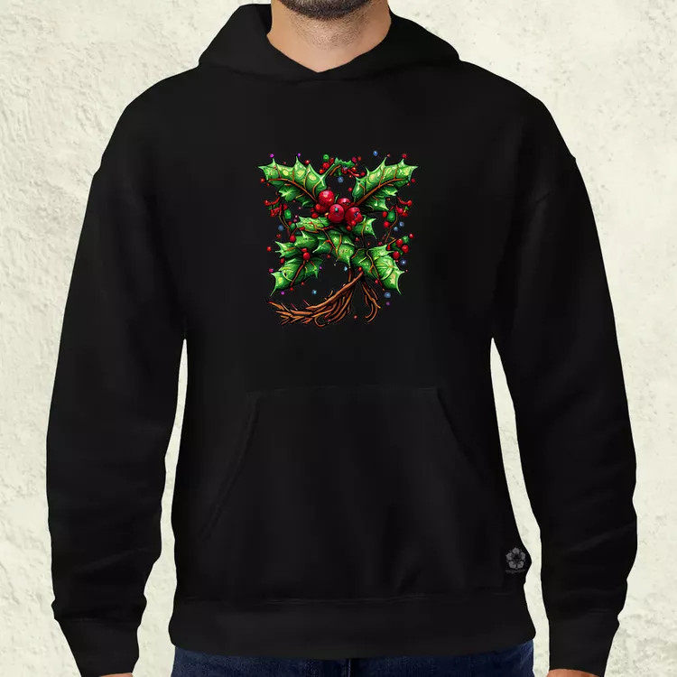 Pixelart fagyöngy kék férfi pulóver