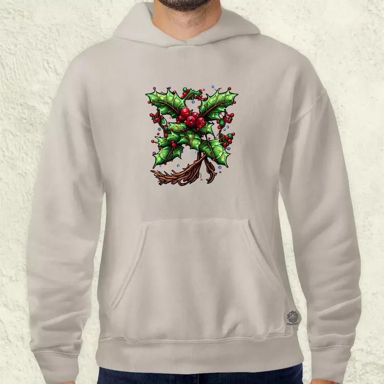Pixelart fagyöngy kék férfi pulóver