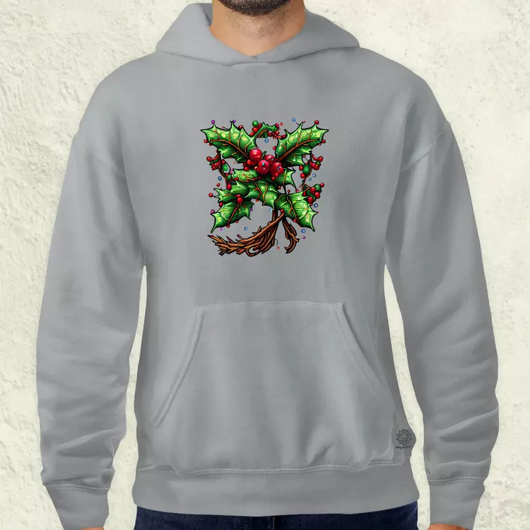 Pixelart fagyöngy kék férfi pulóver