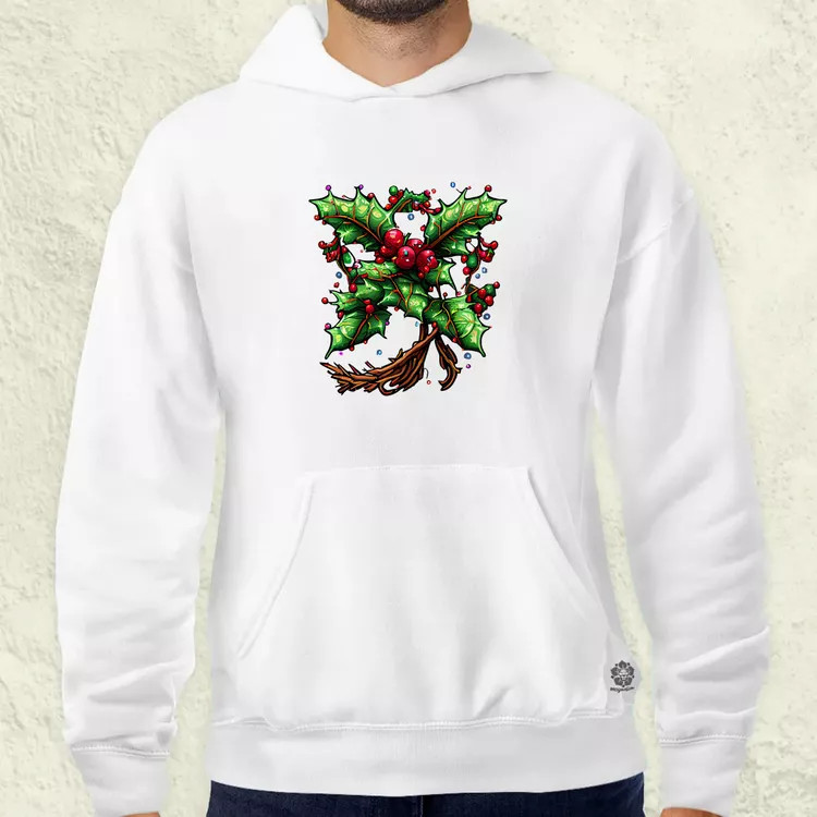 Pixelart fagyöngy kék férfi pulóver