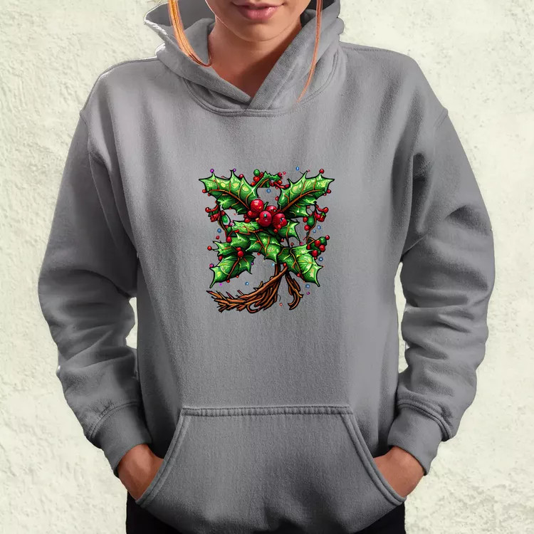 Pixelart fagyöngy kék női pulóver