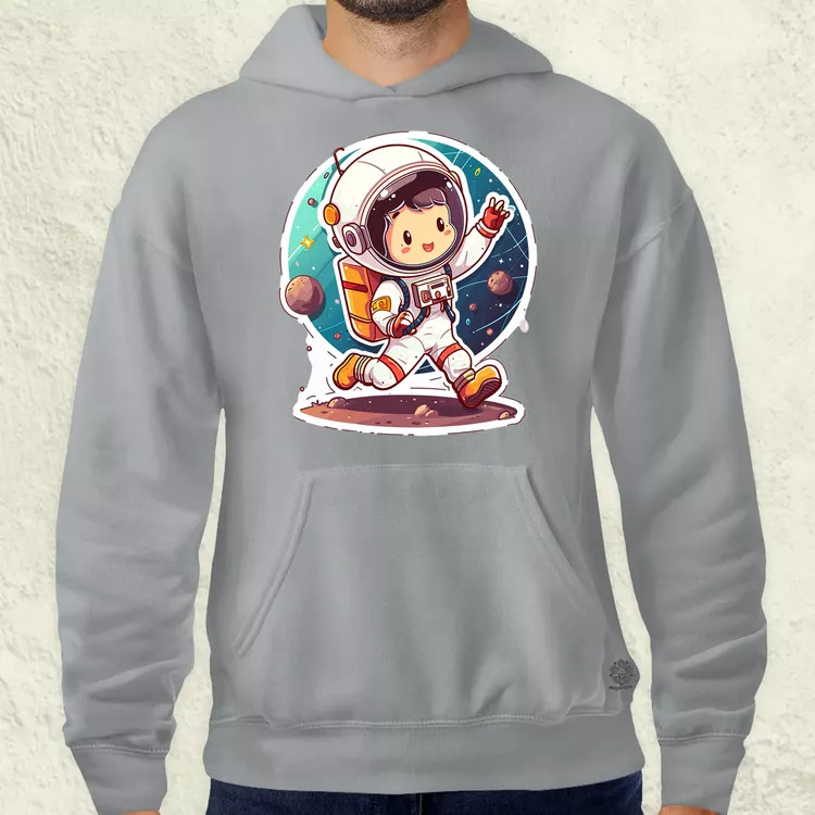 Asztronauta srác v2 férfi pulóver