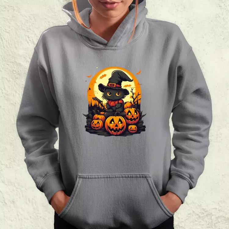 Cuki Halloween v2 női pulóver