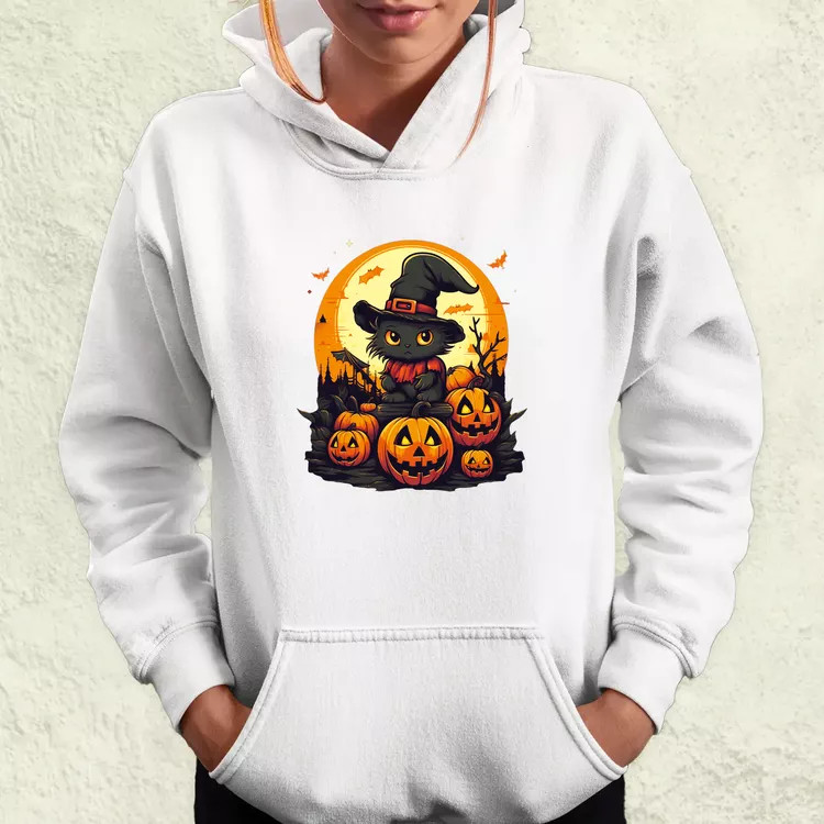 Cuki Halloween v2 női pulóver