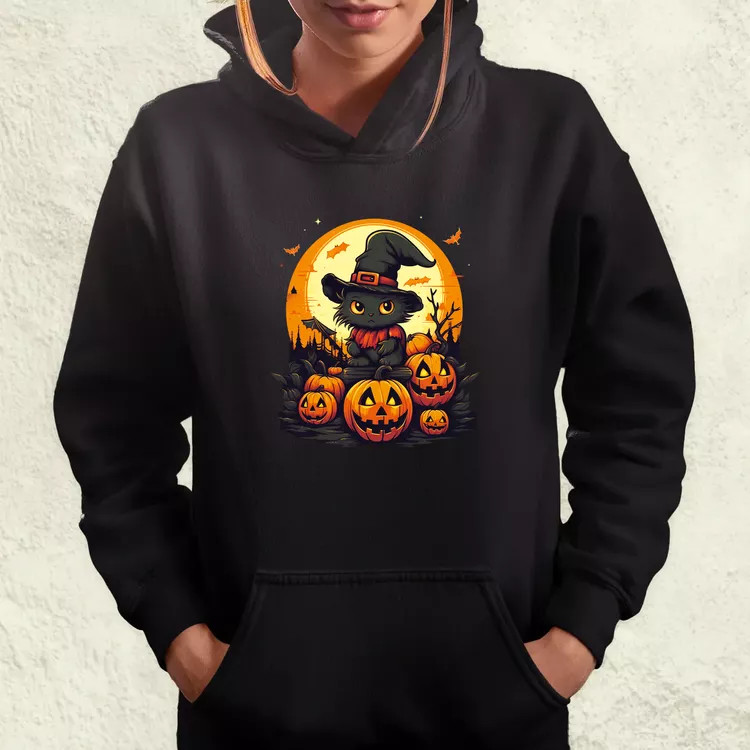 Cuki Halloween v2 női pulóver