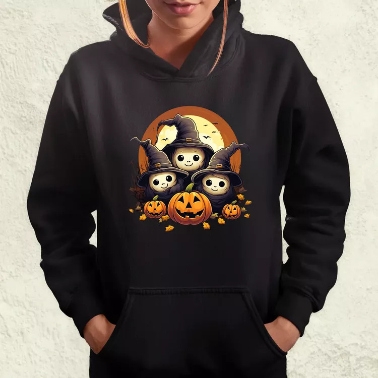 Cuki Halloween v3 női pulóver