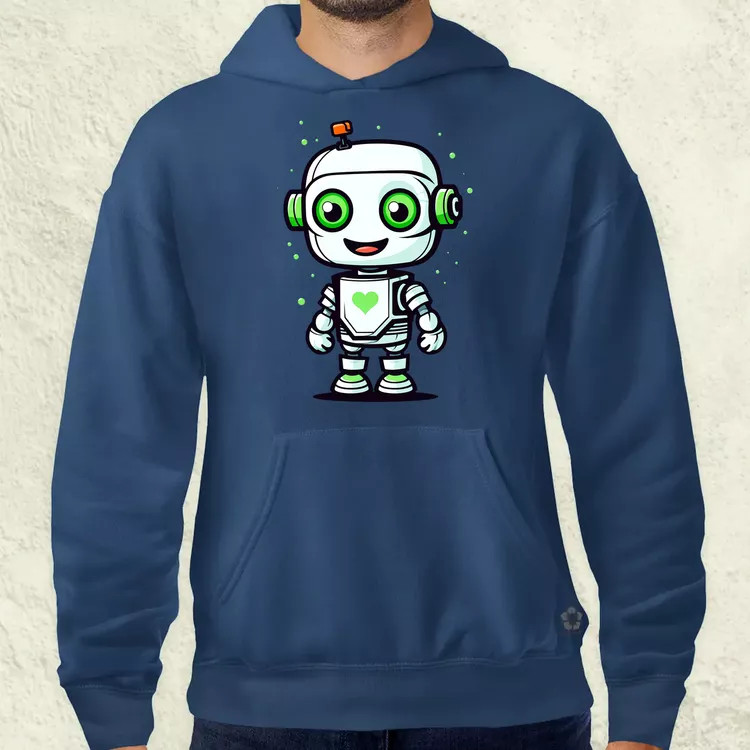 Cuki robot v1 férfi pulóver